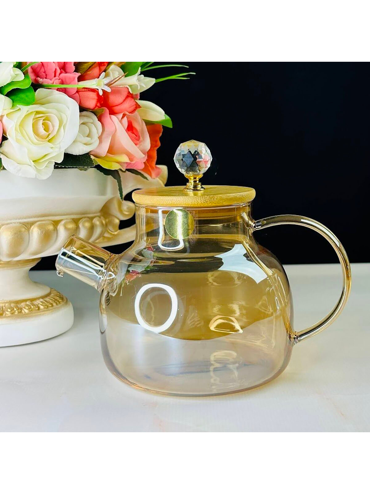 фото Чайник заварочный Lenardi, стеклянный, 1,2 л