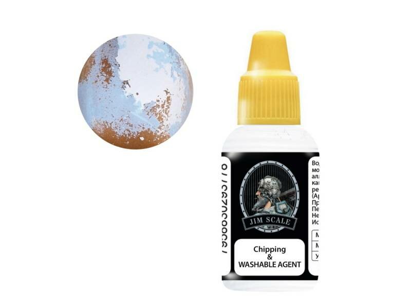 фото Жидкость для чиппинга Jim Scale (создание трещин и сколов) / Chipping & Washable Agent