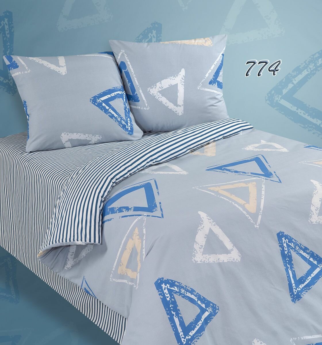 фото Комплект постельного белья Альвитек ПA-1-774, Полутороспальный, Поплин, наволочки 70х70 (2 шт.)