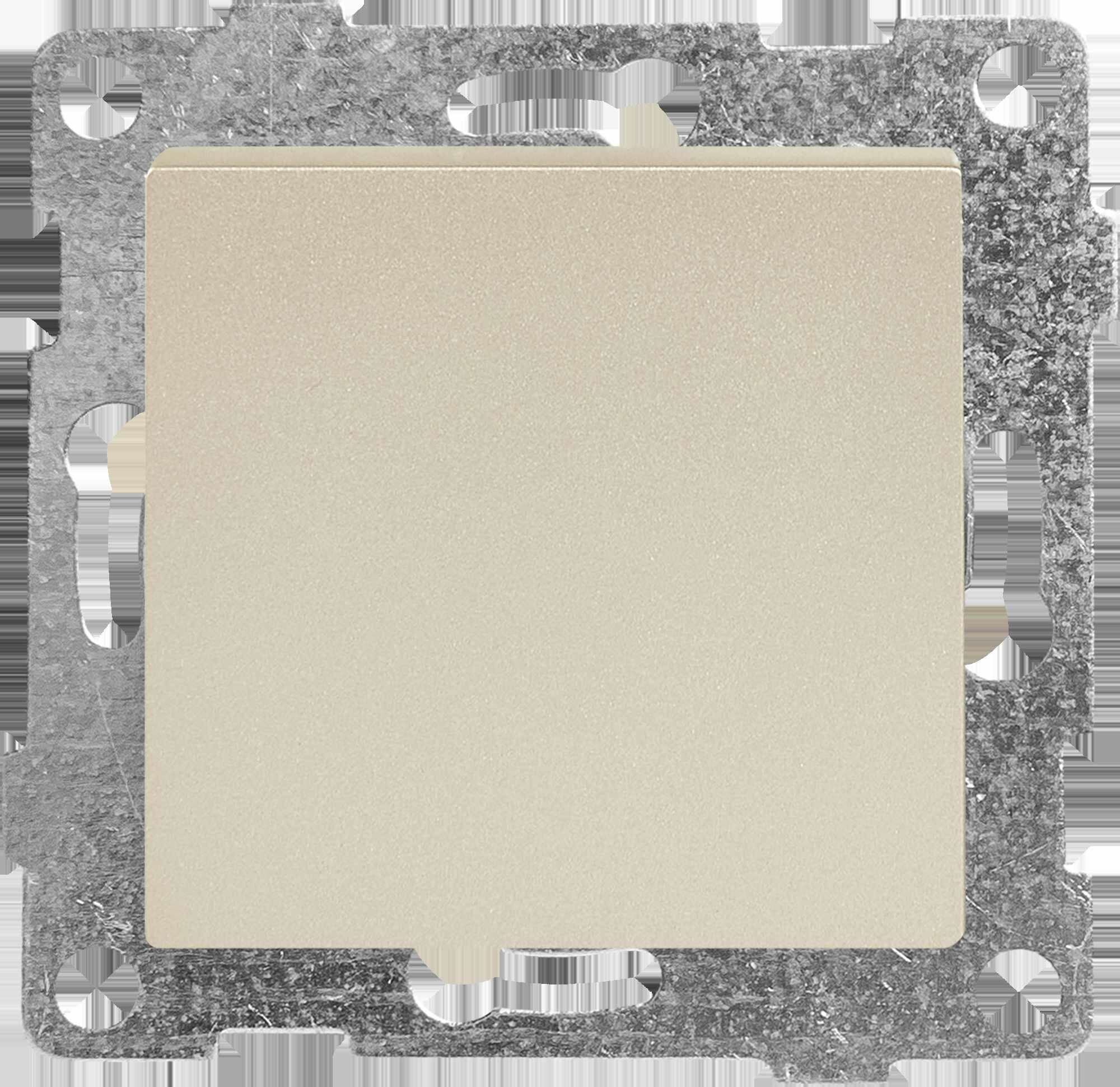 фото Переключатель проходной встраиваемый Gusi Electric 1 клавиша цвет шампань