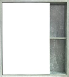 Зеркало-шкаф Runo Эко 60 серый бетон 00-00001186