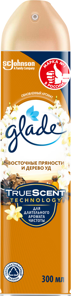 Освежитель воздуха Glade Восточные пряности и дерево уд 300мл