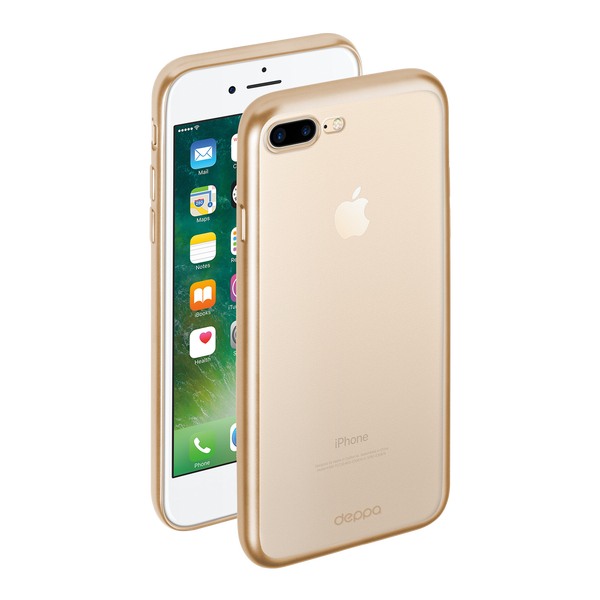 Чехол Deppa Gel Plus Case матовый для Apple iPhone 7/8 Plus серебряный - фото №1