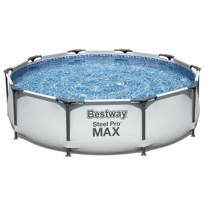 Bestway Бассейн каркасный Steel Pro Max, 305 х 76 см, с фильтр-насосом, 56408 Bestway - фотография № 1