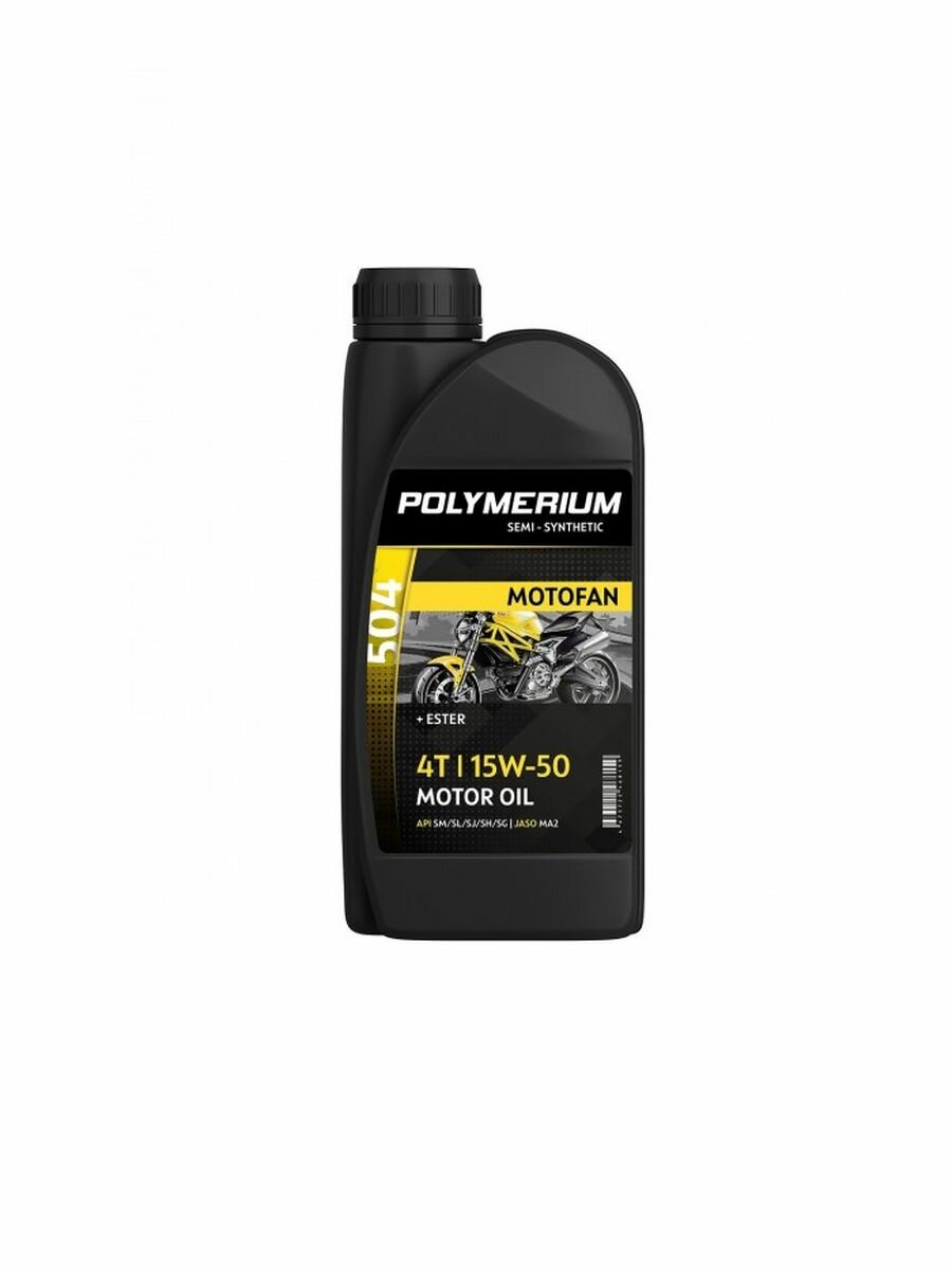 Моторное масло POLYMERIUM MOTOFAN 504 15W-50 4T 1L (plmmf450415501)