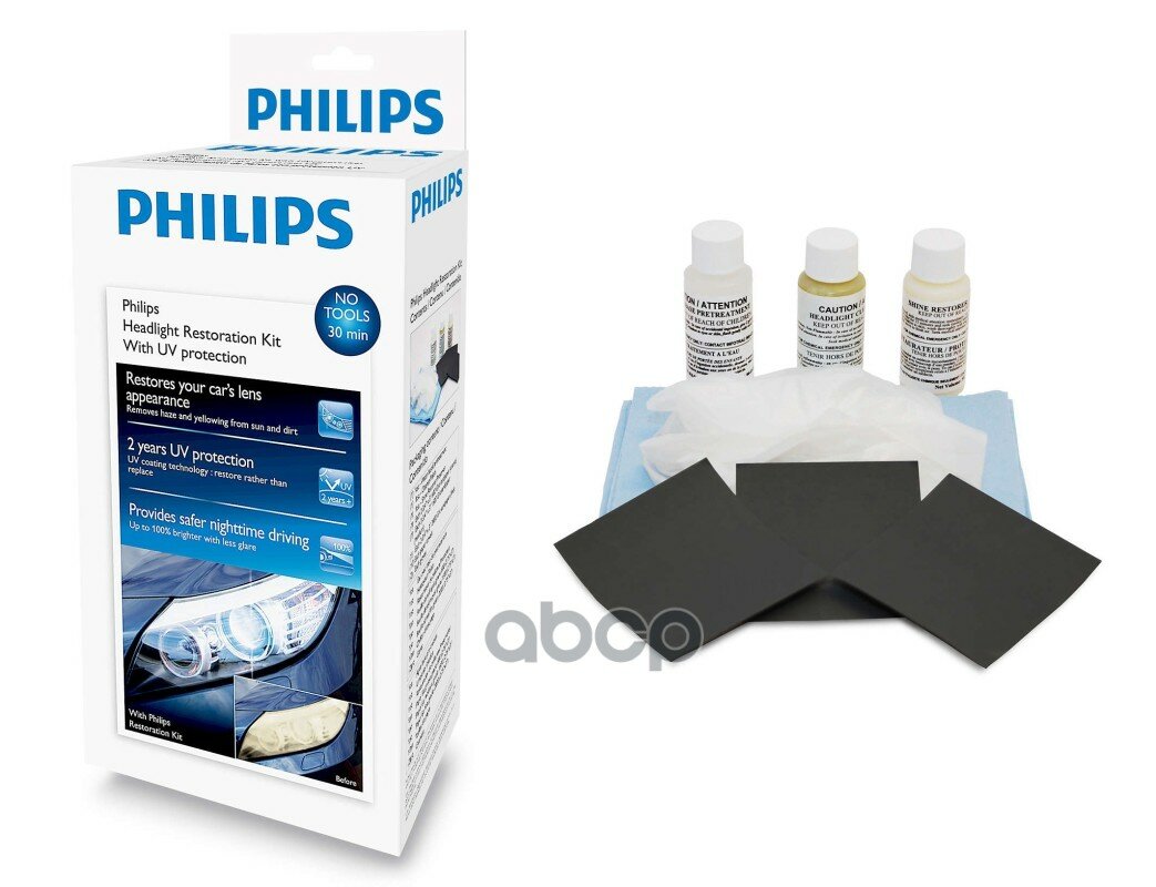 Набор Для Полировки Фар Philips Hrk00xm 39976931 Philips арт. HRK00XM