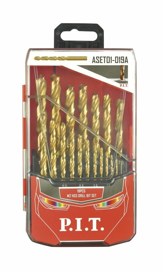 фото Набор сверл P.I.T. 19 предметов(ASET01-019A)