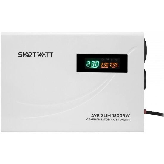 Настенный стабилизатор напряжения Smartwatt AVR SLIM 1500RW