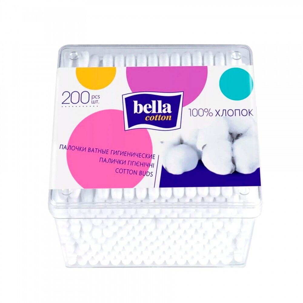 Ватные палочки Bella cotton 200 шт BC-081-P200-005