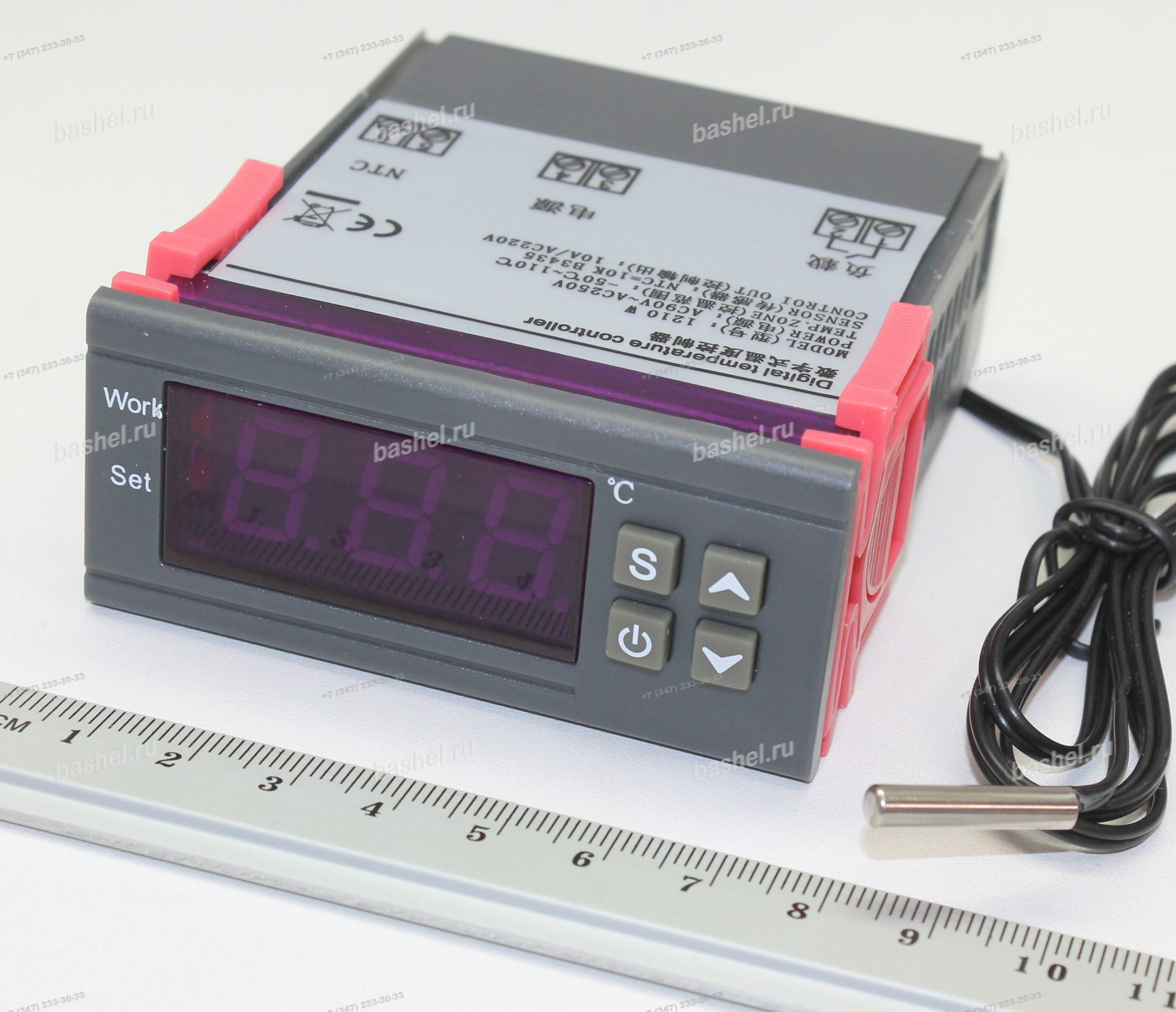 STC-1000, Встраиваемый регулятор температуры, (-50.+100 C, 10A, 220VAC, NTC10K) электротовар