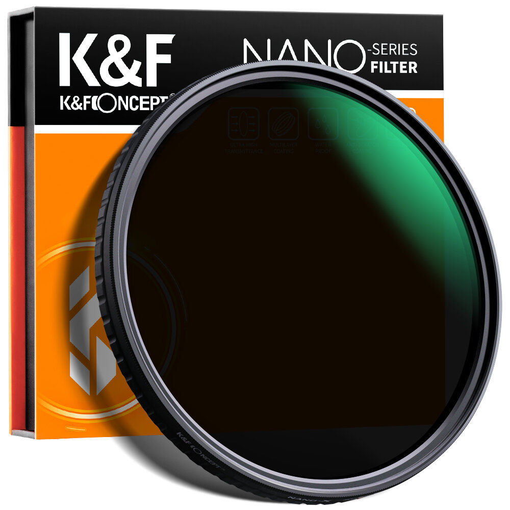 Светофильтр K&F Concept Nano-X None-Cross ND32-ND512 62mm