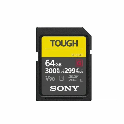 Карта памяти SDXC 64GB Sony SF-G TOUGH UHS-II U3 V90 299/300 MB/s (SF-G128T)