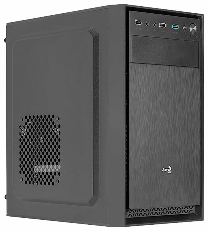 Корпус mATX AeroCool CS-104-S-BK-v1 Mini-Tower без БП черный