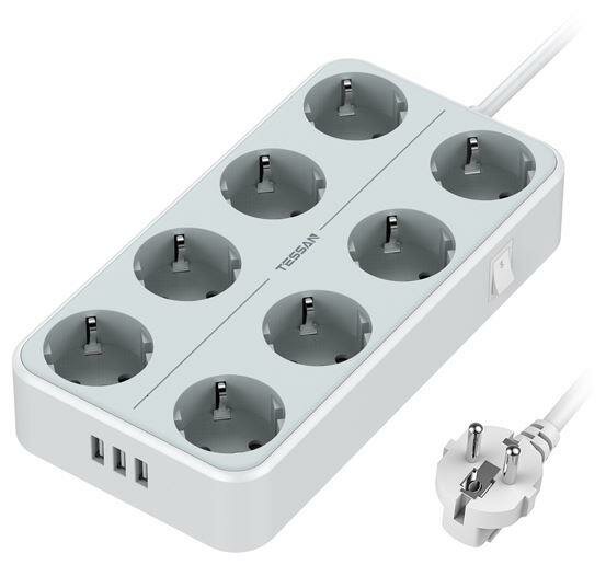 фото Сетевой фильтр TESSAN TS-304 серый