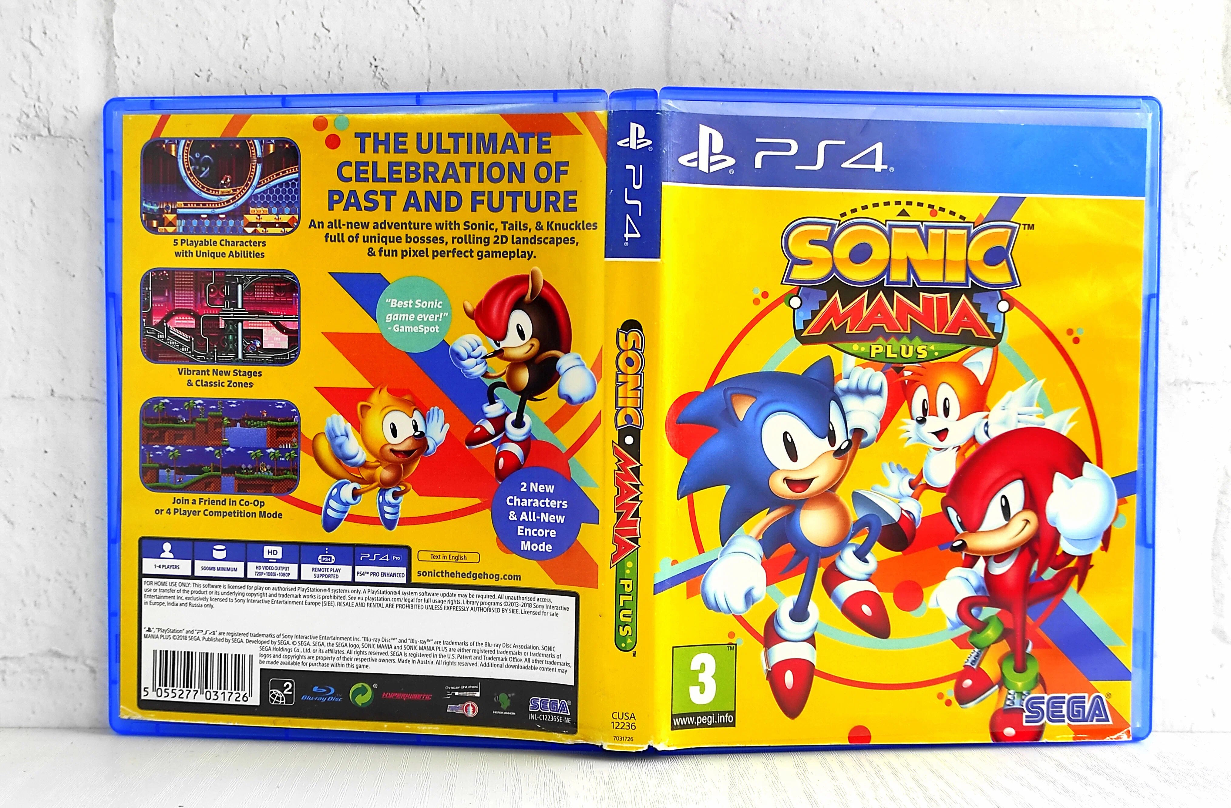 Игра для PS4 Sonic Mania Plus