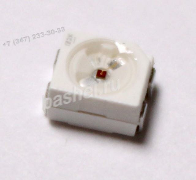 LED chip 3528URC(1210)-4pin-4Lm 2.0V Red (1 минус), Светодиод красный