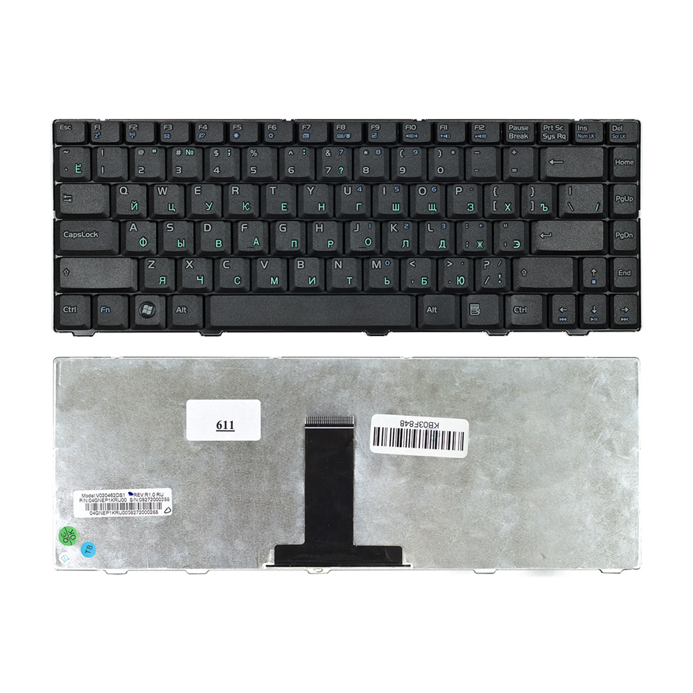 Клавиатура для ноутбука Asus F80 F80H F80L F80Q F80S F80X F81 F81S F83 F83S F83SE F83T F83VF X82 X82C X82L X82Q X85 X88 черная