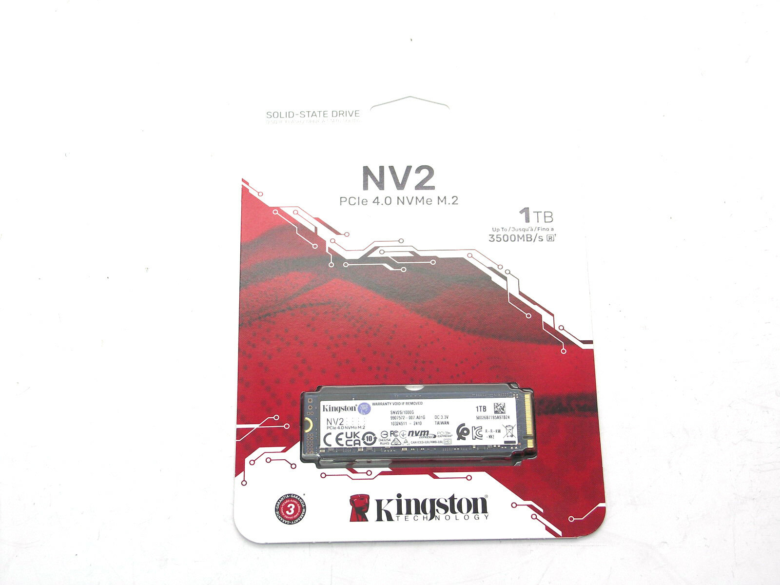 Накопитель SSD M.2 2280 1TB Kingston (SNV2S/1000G) NVME PCIe 4.x x4