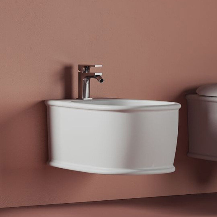 фото ArtCeram Atelier Биде подвесное 52х37 см, цвет белый матовый *1 ATB001 05 00