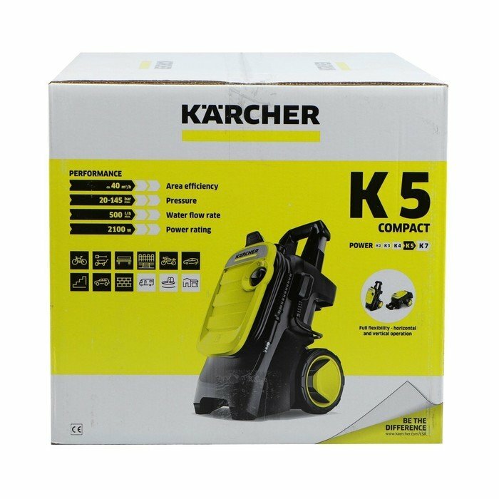 Мойка высокого давления Karcher K 5 Compact, 145 бар, 500 л/ч, 1.630-750.0 - фотография № 3