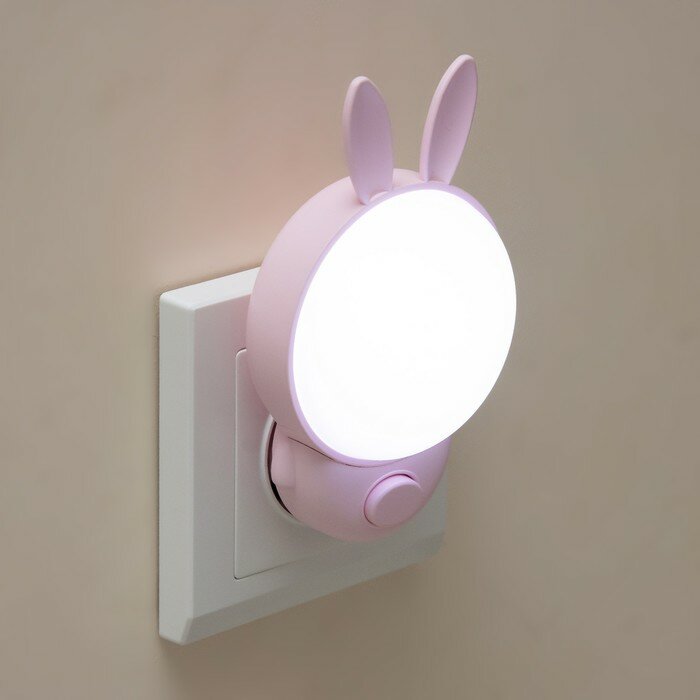 Ночник "Зайчик" LED 1Вт розовый 7х4х12 см (комплект из 4 шт) - фотография № 5