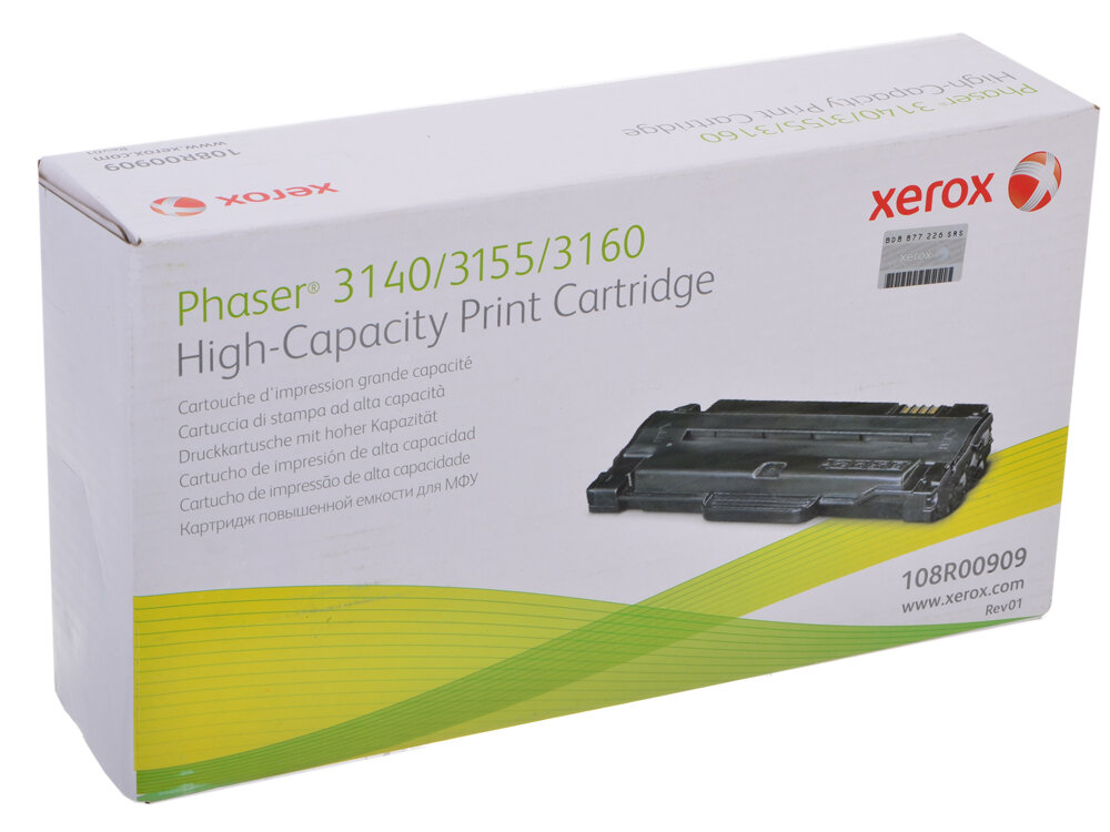 Картридж Xerox 108R00909 108R00909 108R00909 108R00909 108R00909 108R00909 2500стр Черный