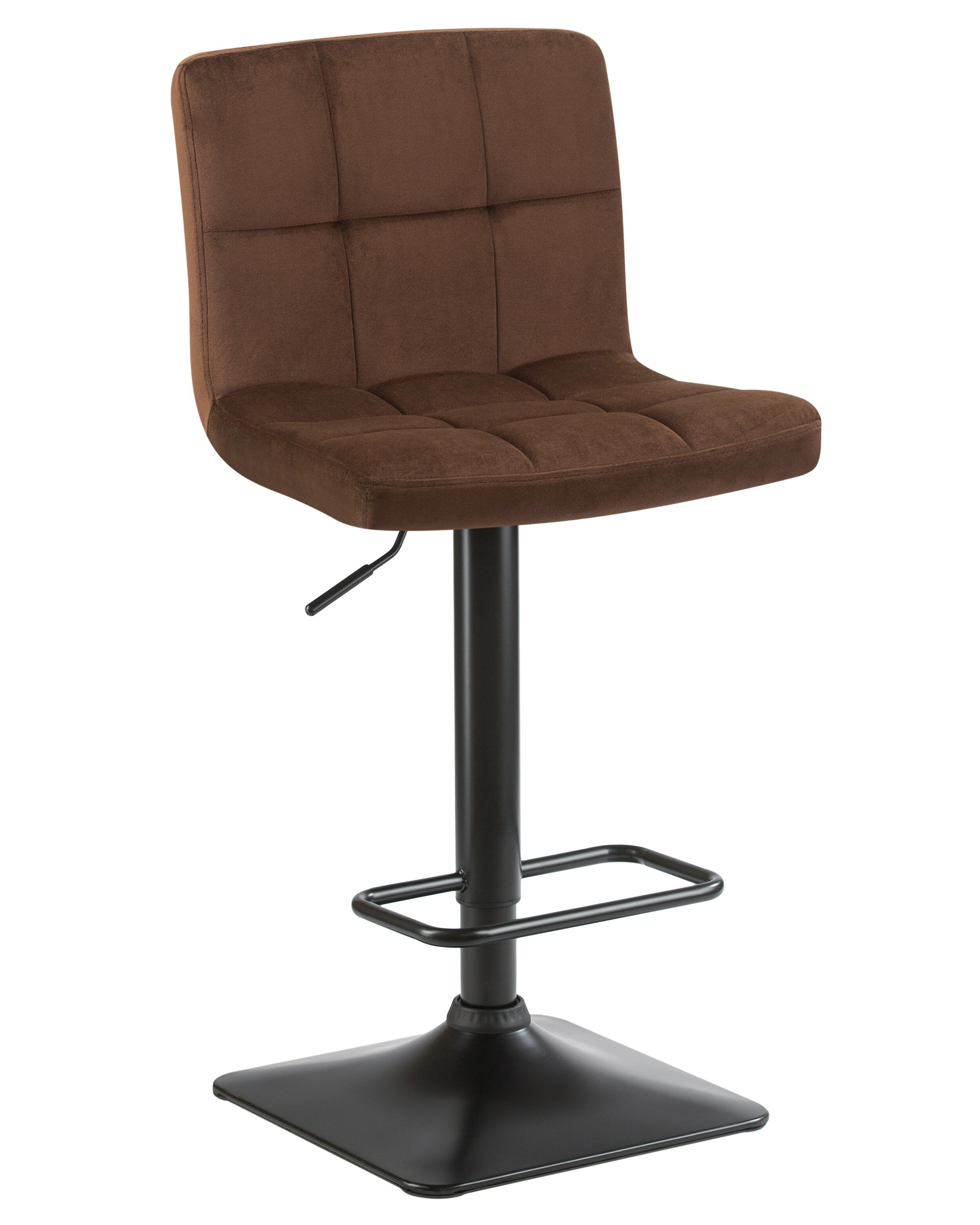 Барный стул LM-5018 DOMINIC шоколадный велюр DOBRIN