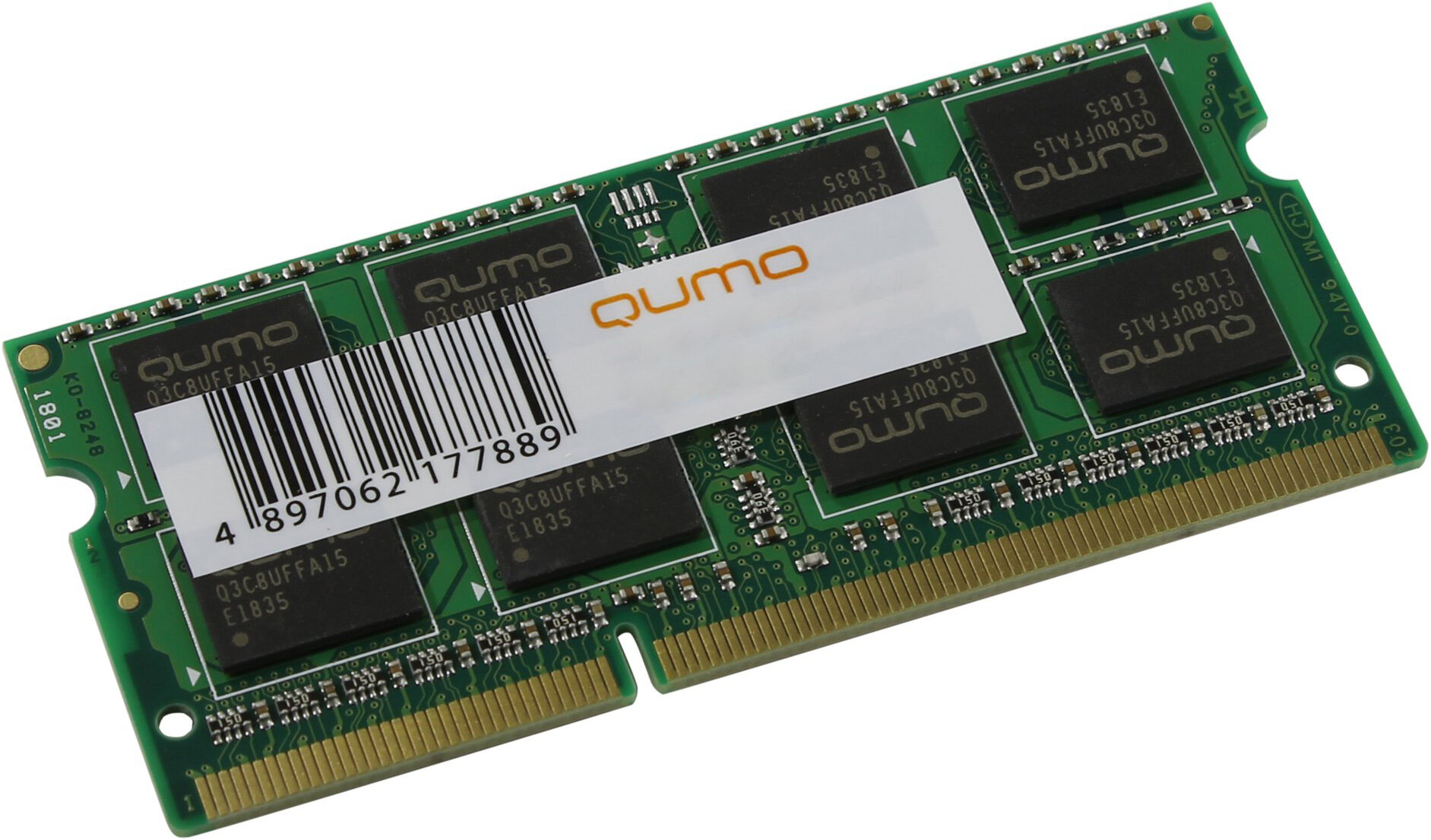 Оперативная память для ноутбука QUMO QUM3S-4G1333K9R/C9 DIMM 4Gb DDR3 1333 MHz QUM3S-4G1333K9R/C9
