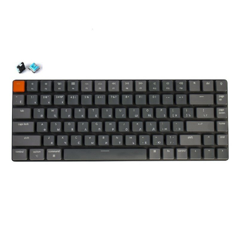 Keychron K3, White LED подстветка, Blue Switch (серый)