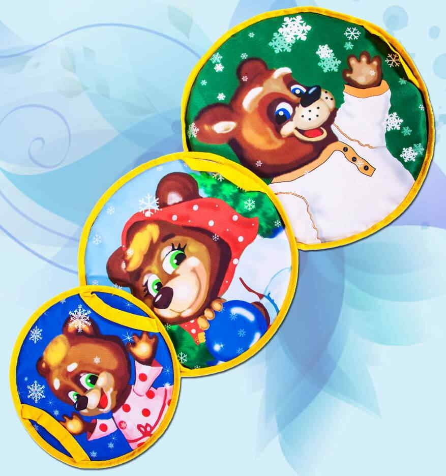 фото Набор ледянок "Три медведя" (ф40см, ф50см, ф60с)