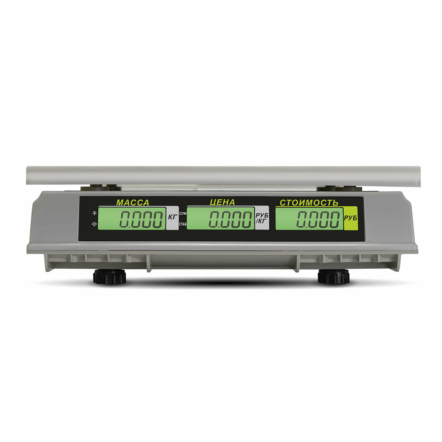 Весы торг. Mertech M-ER 326AC-15.2 LCD серый (3040) - фото №2