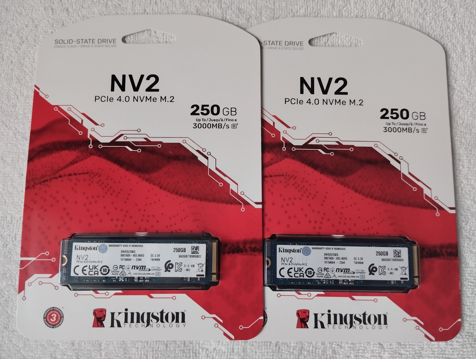Внутренний SSD диск KINGSTON NV2 250GB, M.2 (SNV2S/250G)