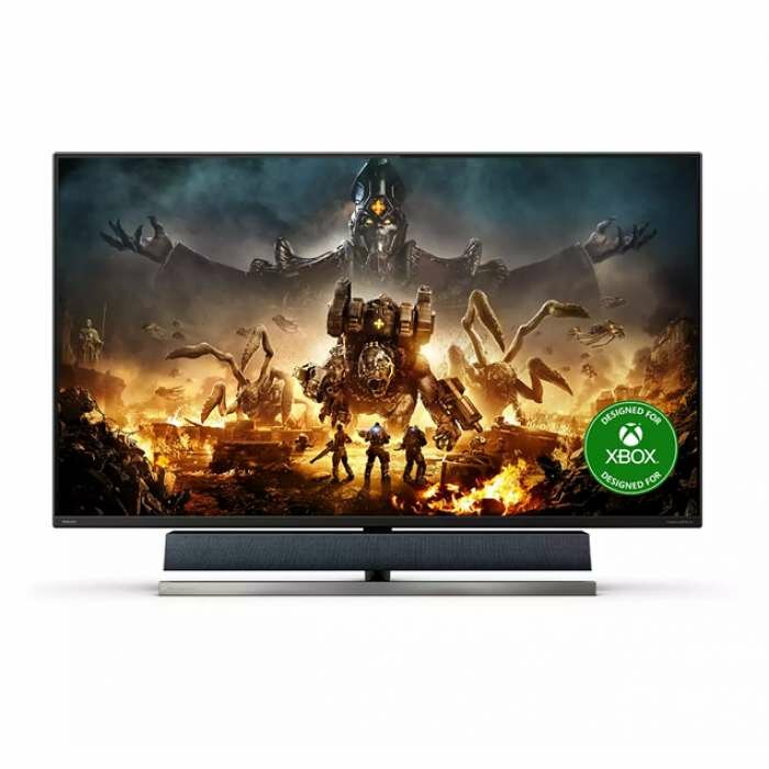 Монитор 55" Philips 559M1RYV 3840x2160 120Гц VA Ambiglow 16:9 4ms 3*HDMI DP USB-C USB-B 4*USB 3.2 Mega Infinity DCR 4000:1 178/178 750(1200)cd Tilt Speakers 2*20W+subwoofer Black