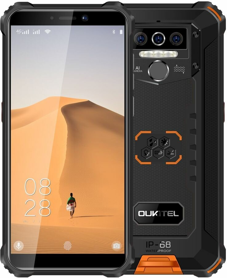 Смартфон OUKITEL WP5 Pro IP68, оранжевый (WP5PROORANGE)