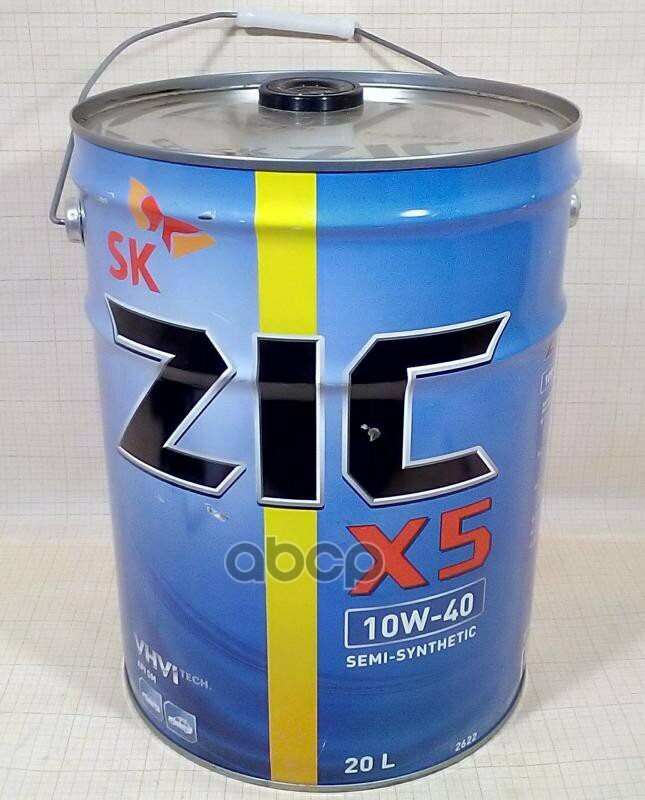Zic Масло Моторное Zic X5 10W-40 Полусинтетическое 20 Л 192622