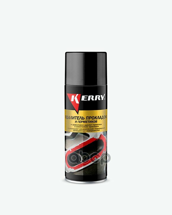 Удалитель герметика KERRY / Удалитель герметика и силиконовых прокладок 520 мл. Очиститель герметика KR-969