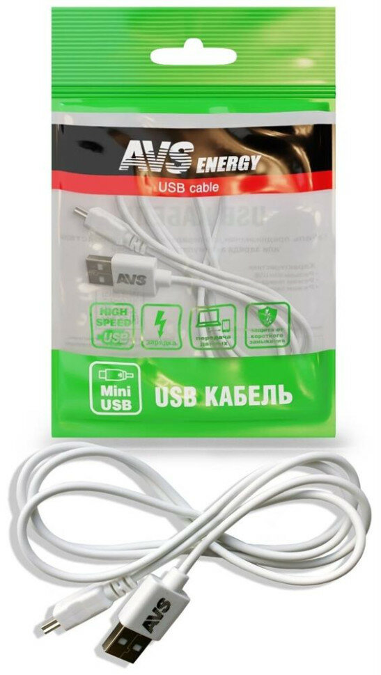 Кабель (AVS MN-313 mini USB (1м))