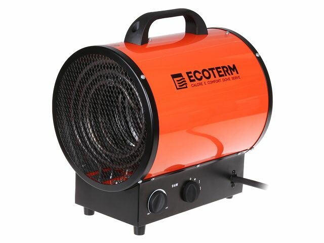 Нагреватель воздуха электр. Ecoterm EHR-09/3E (пушка 9 кВт 380 В термостат) (ET1524-3) (ECOTERM)