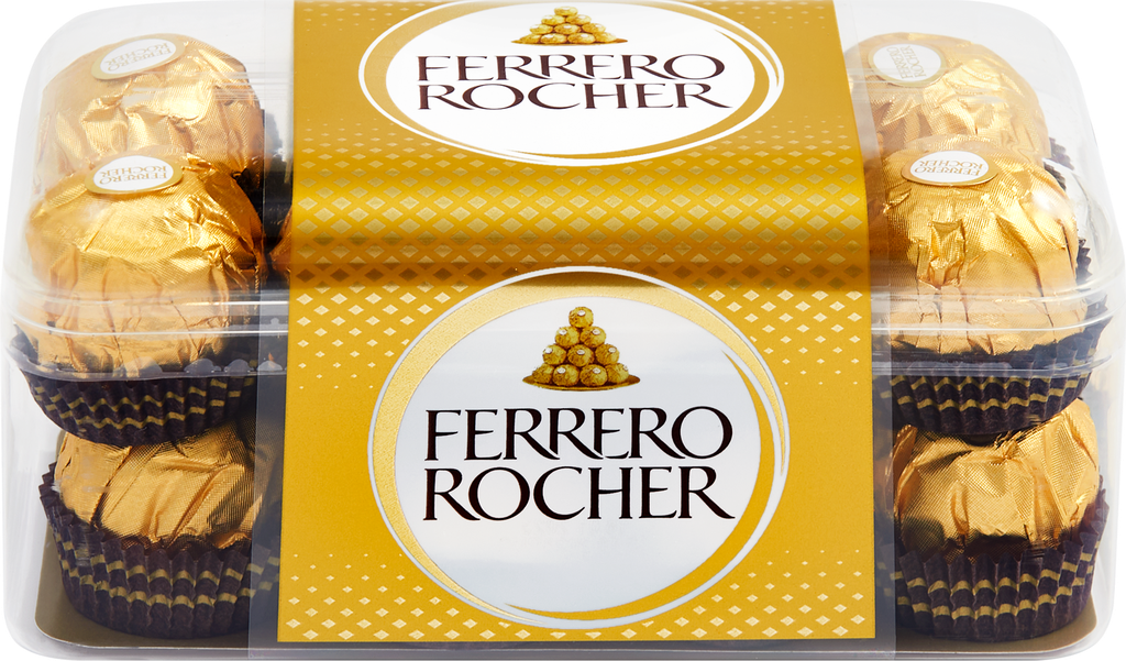 Конфеты FERRERO ROCHER из молочного шоколада с кремовой начинкой, 200г