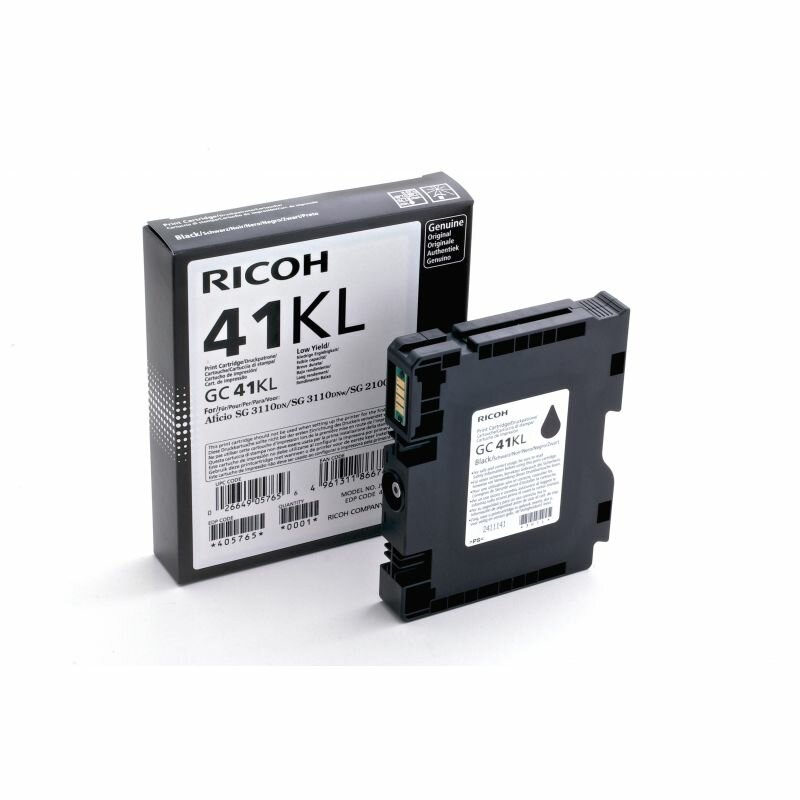 Картридж Ricoh GC 41KL Чёрный. 600 страниц.