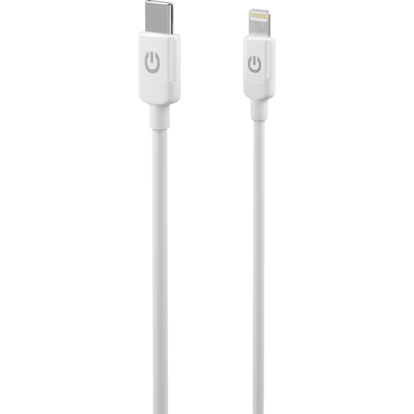 Gerffins Кабель Gerffins USB-C - Lightning, 1м., белый