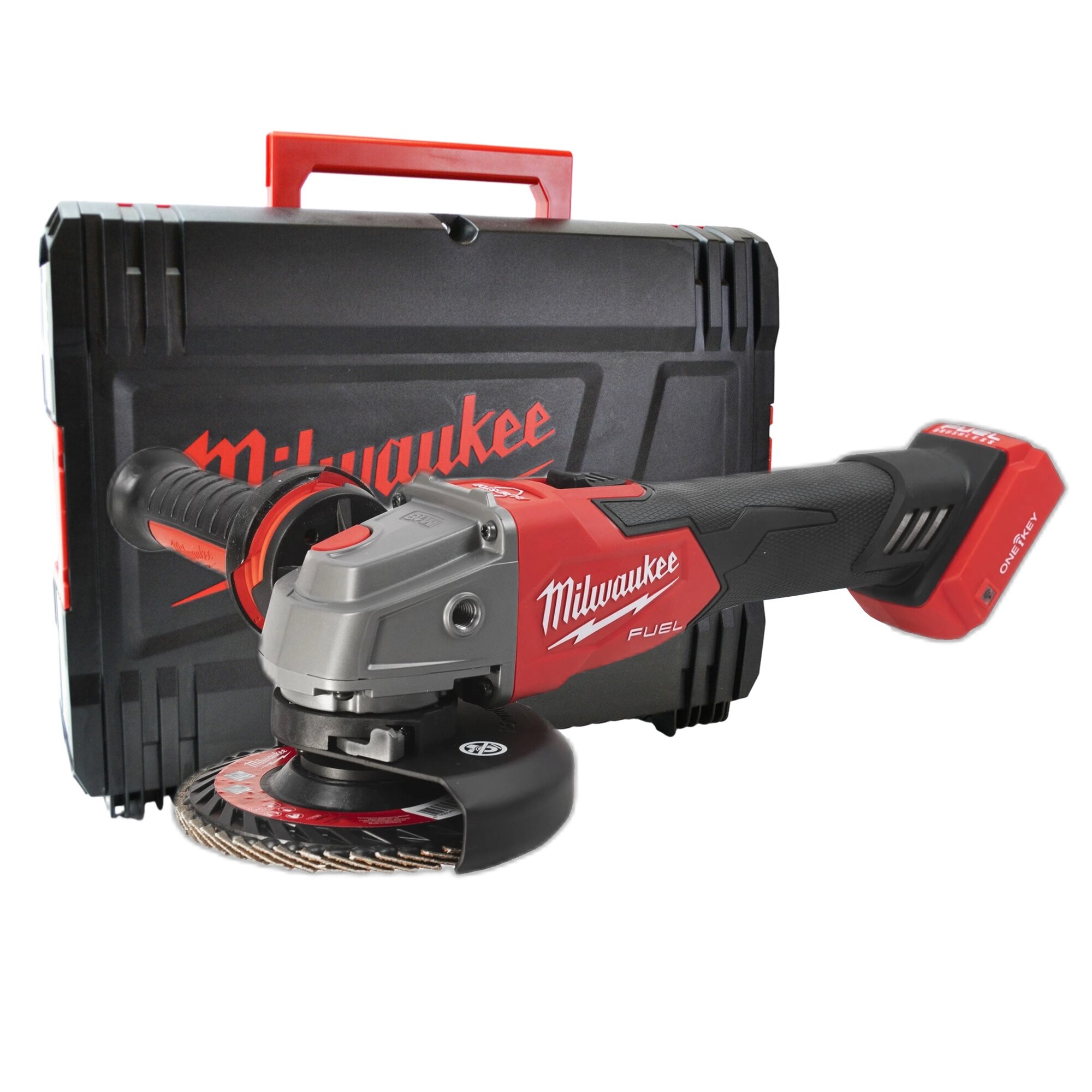 Аккумуляторная угловая шлифмашина Milwaukee M18 ONEFSAG125XPDB-0X 18 В 125 мм 8500 об/мин без АКБ и ЗУ в кейсе 4933478433