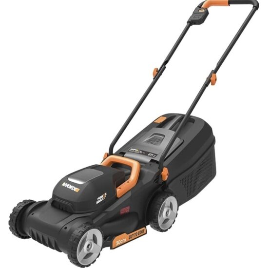 Газонокосилка аккумуляторная Worx WG730E, 1x4Ач, ЗУ 2А