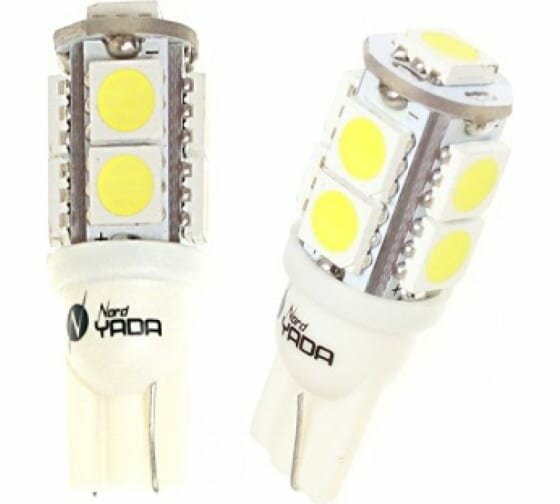 Светодиод 12-5 БЦ W21x95D 9SMD WHITE Nord Yada