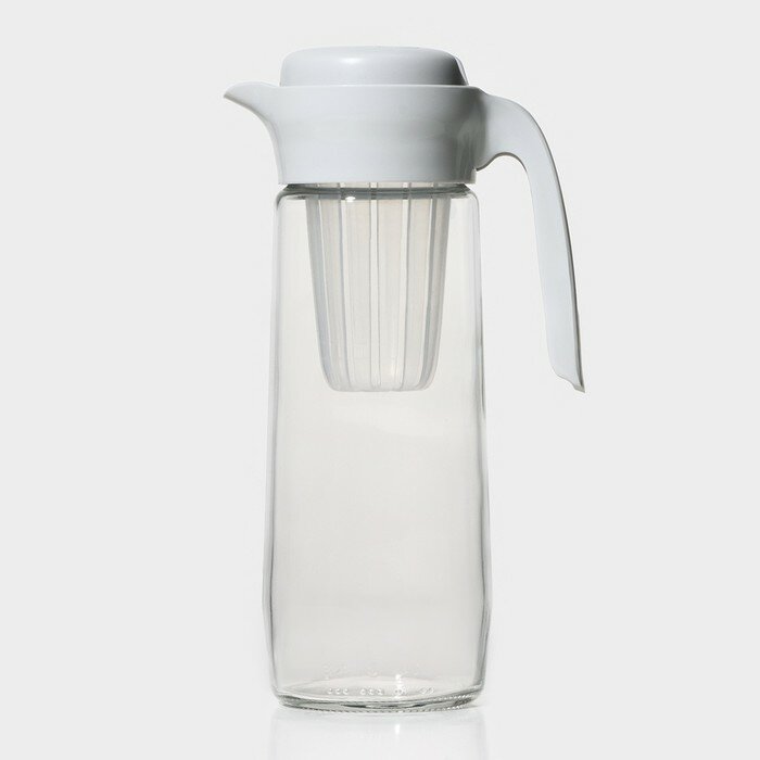 Renga Кувшин стеклянный с пластиковым фильтром Renga «Дэйзи» 15 л цвет серый