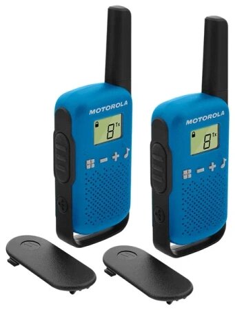 Портативная радиостанция Motorola T42 (2 шт) синяя