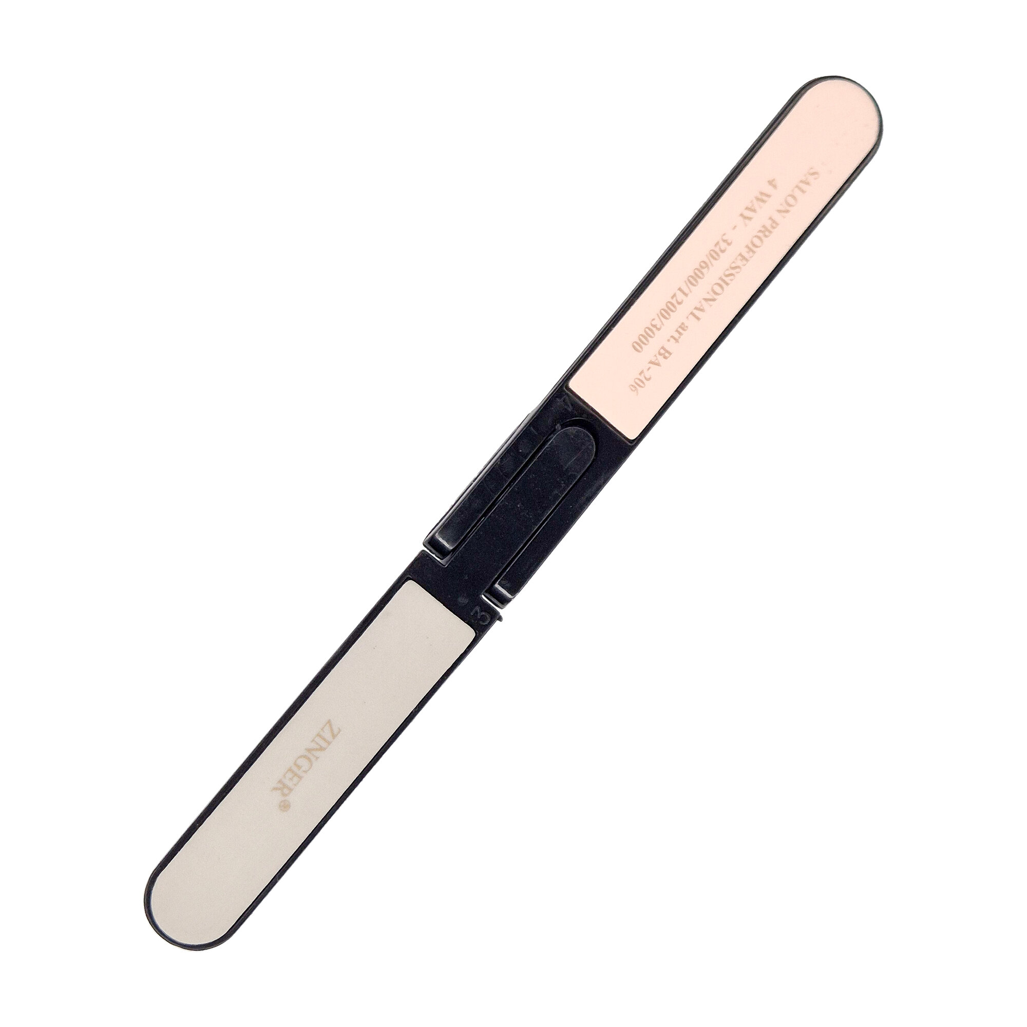 Zinger Пилка для ногтей складная BA206 четырёхсторонняя 320/600/1200/3000. грит 16,5 см