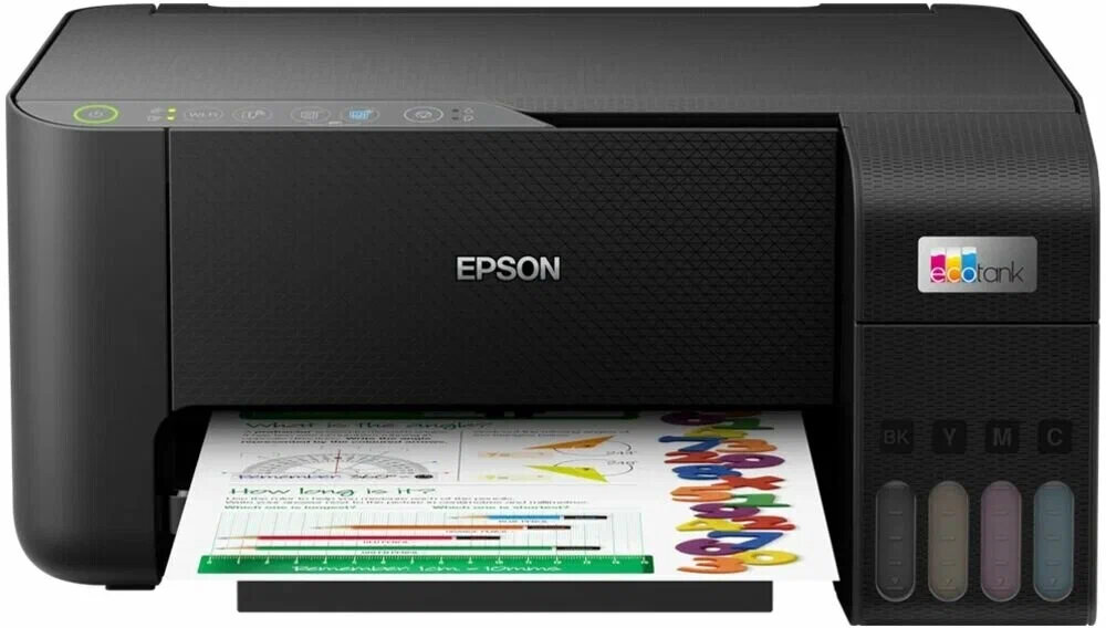 МФУ струйное "3-в-1" Epson EcoTank L3250 (цветное, А4, печать 5760x1440dpi, сканер 1200x2400pi, 33ppm ч/б, 15ppm цвет,100л, USB, Wi-Fi, Epson