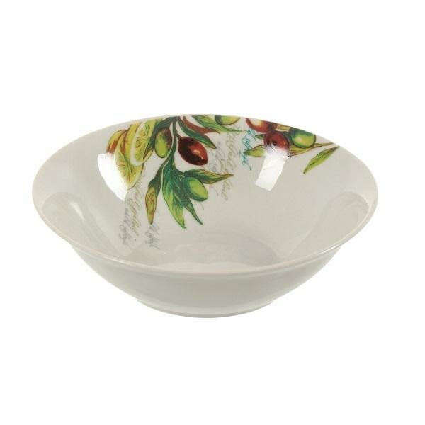 фото Салатник Олива керамика 18 см круглый Daniks