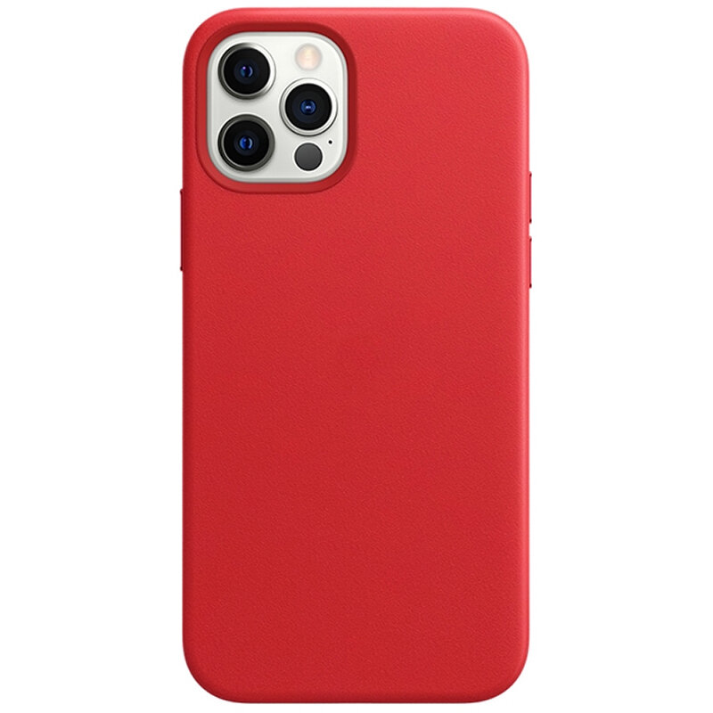 Чехол для iPhone 12 / 12 Pro Upgrade Leather Case красный